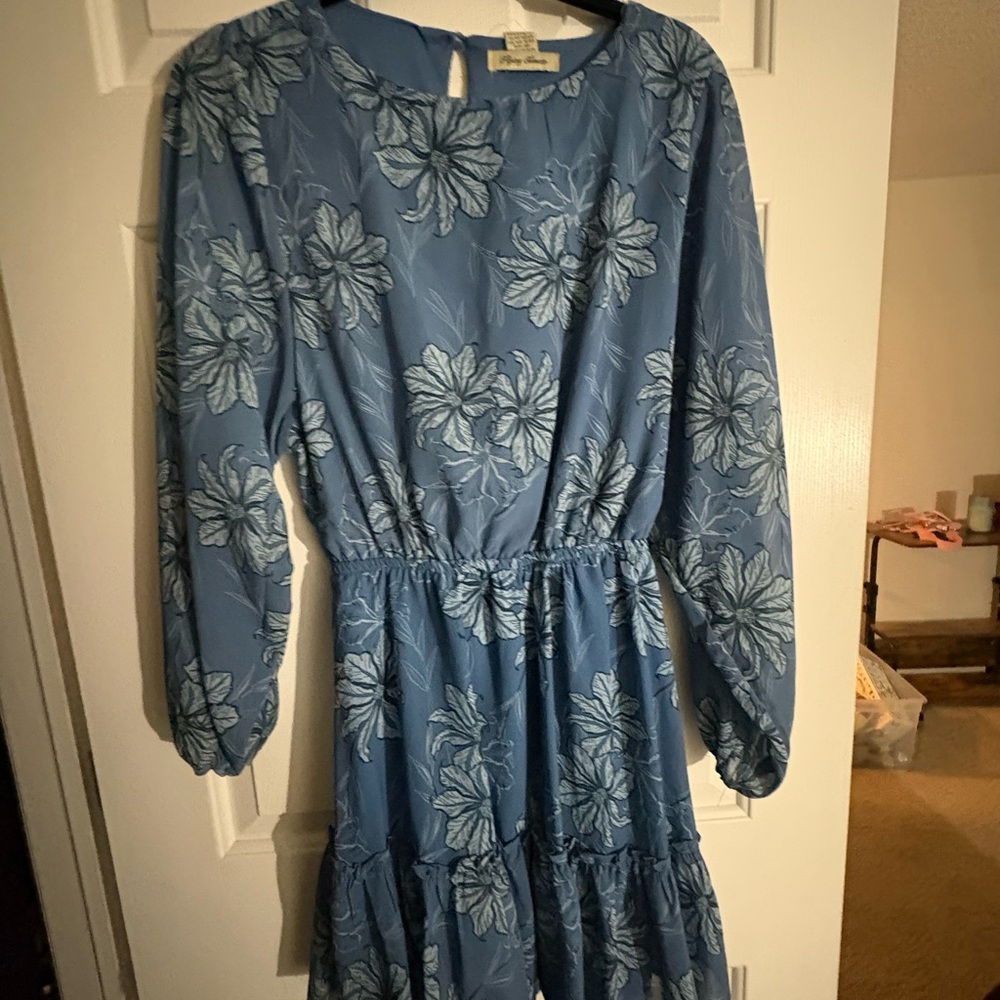 Flying Tomato Blue Floral Dress